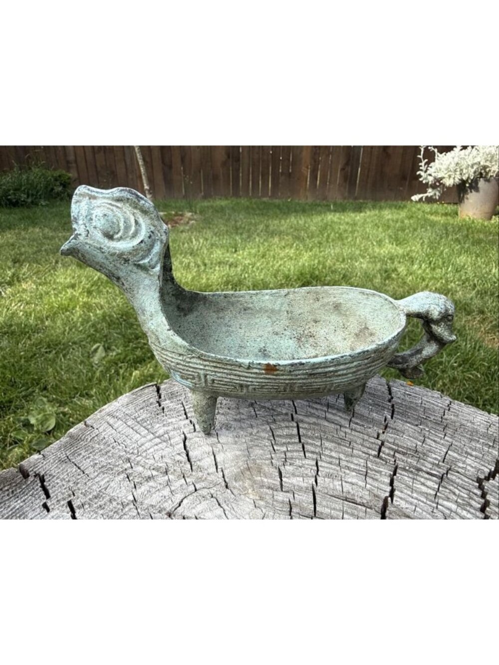 Antique Early Chinese Bronze Yu Ming Dynasty Pouring Vessel K2